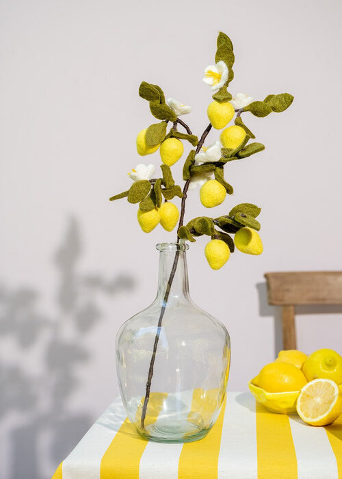 Sjaal met Verhaal Tak: Citroen - Sjaal met een Verhaal