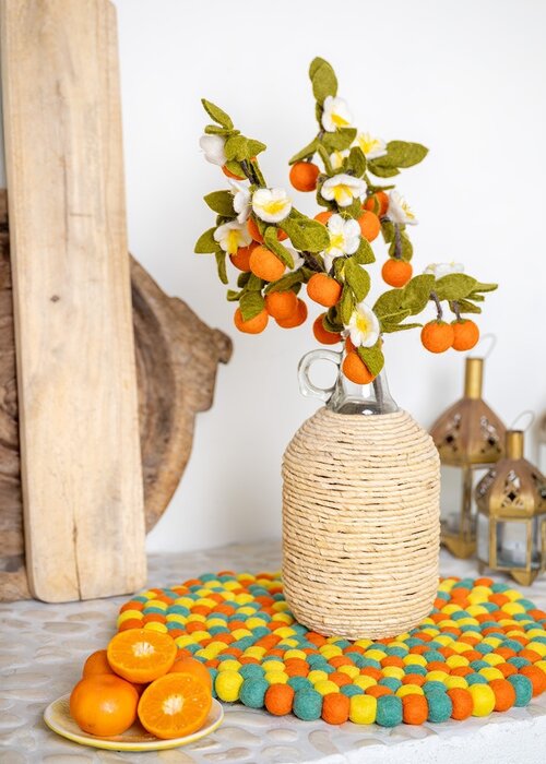 Sjaal met Verhaal Tak: Sinaasappel - Sjaal met een Verhaal