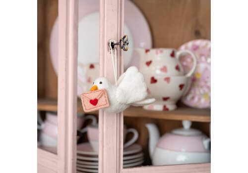 Sjaal met Verhaal Hanger Duif Love is in the Air - Sjaal met Verhaal