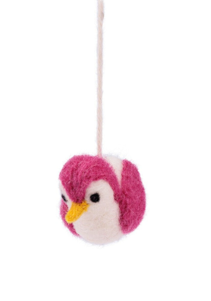 Sjaal met Verhaal - Hanger Vogeltje Fuchsia