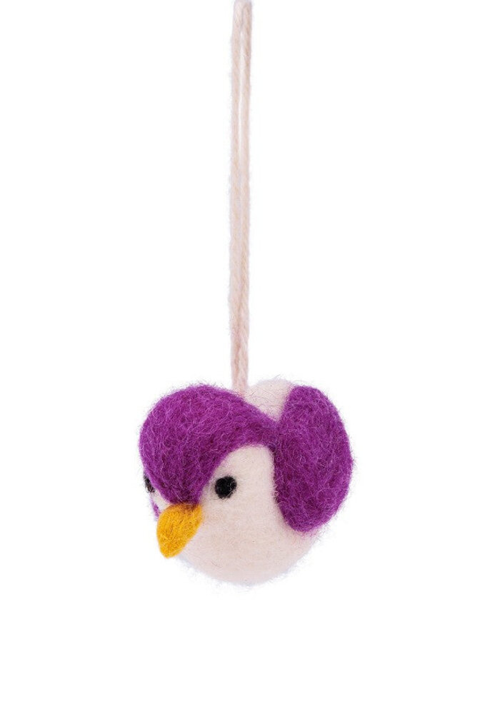 Sjaal met Verhaal - Hanger Vogeltje Cyclaam