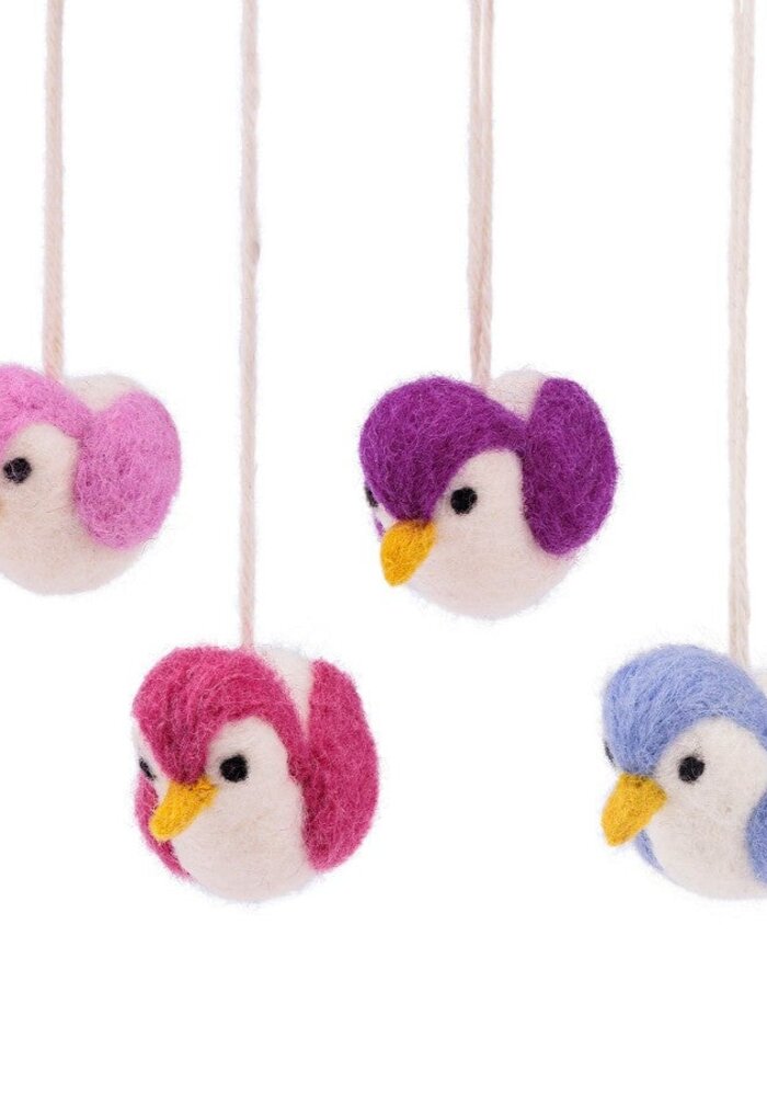 Sjaal met Verhaal - Hanger Vogeltje Roze