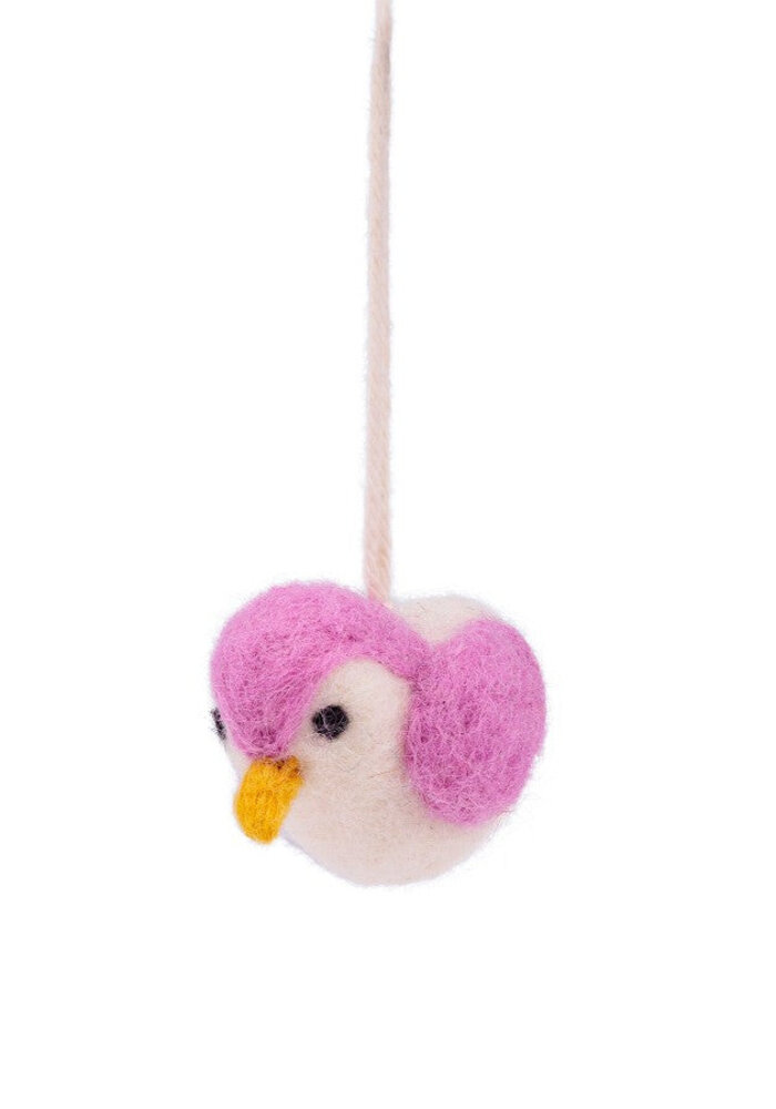 Sjaal met Verhaal - Hanger Vogeltje Roze