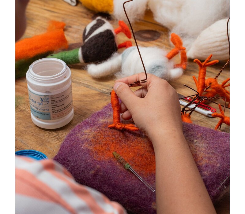 Sjaal met Verhaal - Decoratie Eend: Pekingeend