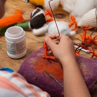 Sjaal met Verhaal - Decoratie Eend: Wilde Eend