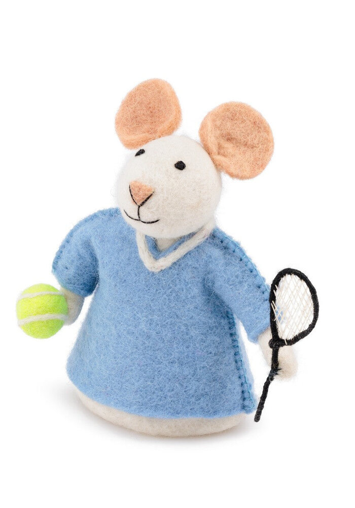 Sjaal met Verhaal - Decoratie Muis Tennis