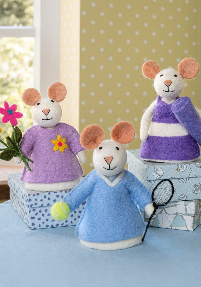 Sjaal met Verhaal - Decoratie Muis Yoga