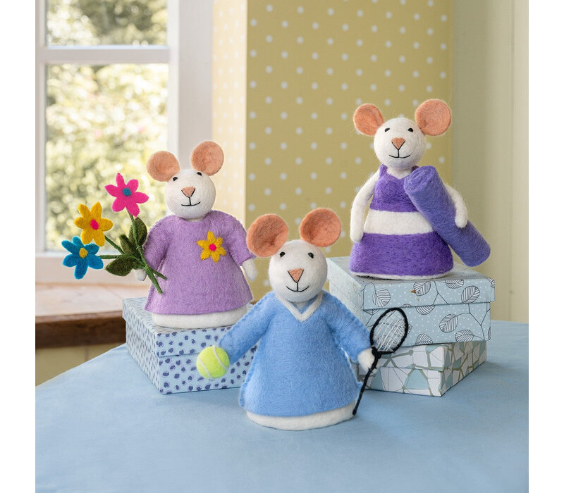 Sjaal met Verhaal - Decoratie Muis Yoga