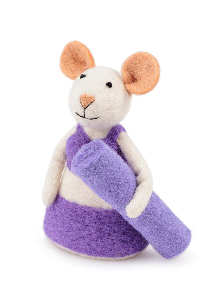 Sjaal met Verhaal - Decoratie Muis Yoga