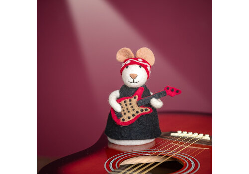 Sjaal met Verhaal Decoratie Muis Rockstar - Sjaal met Verhaal