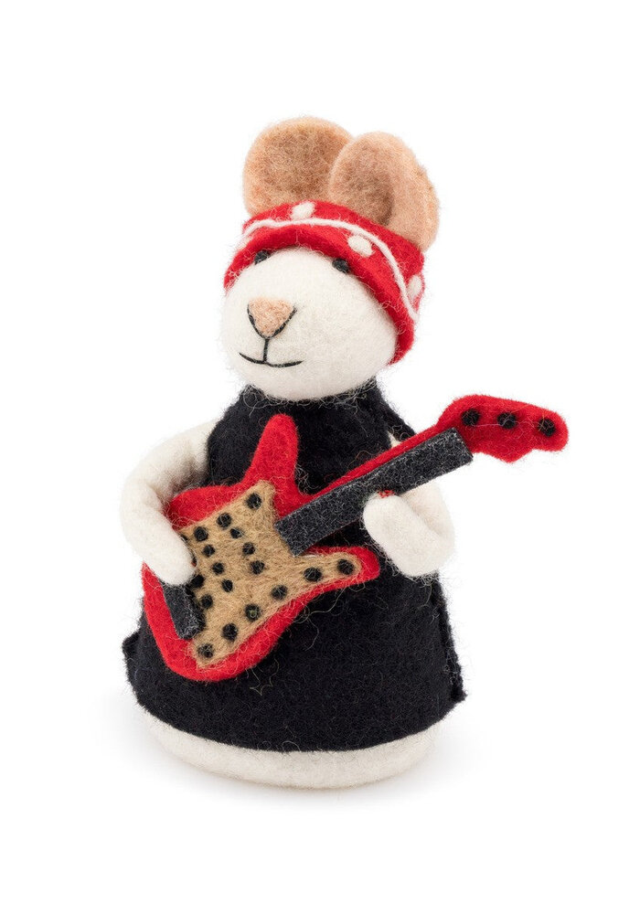 Sjaal met Verhaal - Decoratie Muis Rockstar