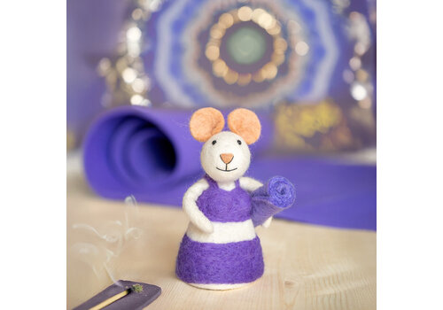 Sjaal met Verhaal Decoratie Muis Yoga - Sjaal met Verhaal