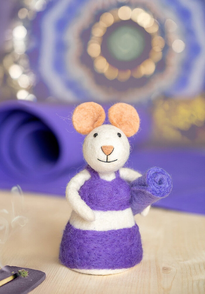 Sjaal met Verhaal - Decoratie Muis Yoga