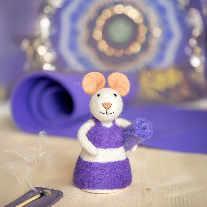 Sjaal met Verhaal - Decoratie Muis Yoga