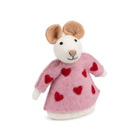 Sjaal met Verhaal - Decoratie Muis Sweetheart Roze