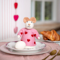 Sjaal met Verhaal - Decoratie Muis Sweetheart Roze