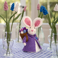 Sjaal met Verhaal - Decoratie Haas met Mand Lila