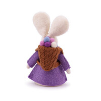 Sjaal met Verhaal - Decoratie Haas met Mand Lila