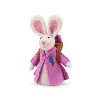 Sjaal met Verhaal - Decoratie Haas met Mand Roze