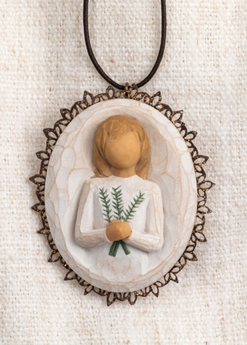 Willow Tree Remembrance Metal-edged Ornament - Willow Tree