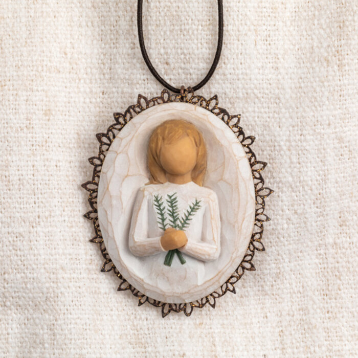 Willow Tree Remembrance Metal-edged Ornament (OP=OP!) - Willow Tree