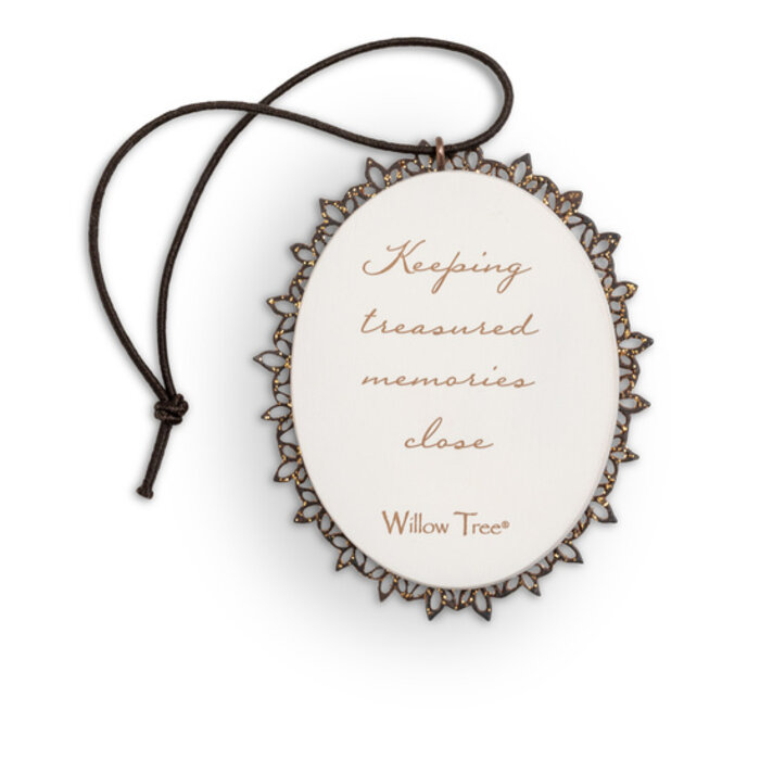 Remembrance Metal-edged Ornament - Willow Tree