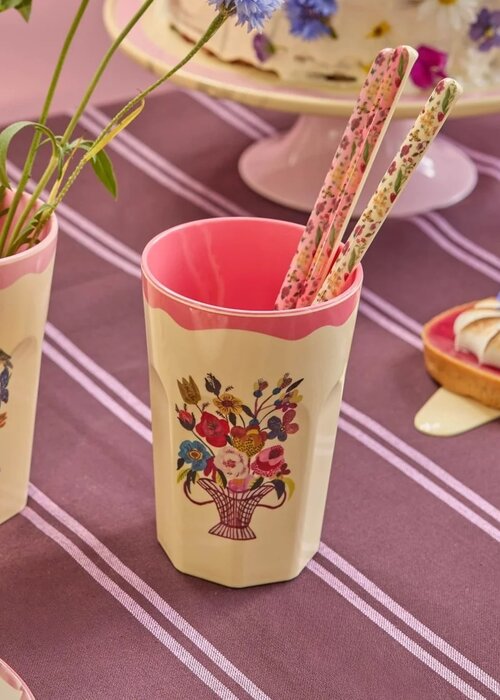 RICE Grote beker - Dark Pink - Nathalie Lété Vol. 2 - RICE