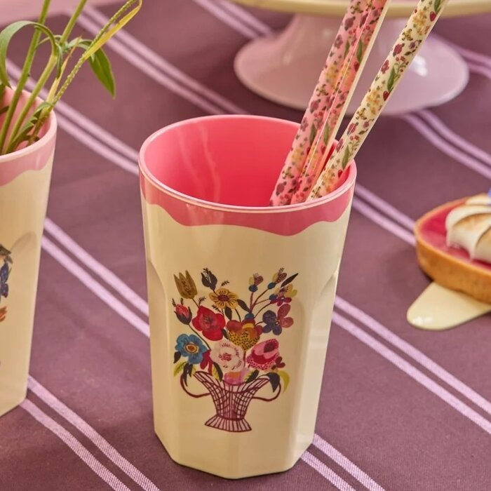 RICE - Grote beker - Dark Pink - Nathalie Lété Vol. 2