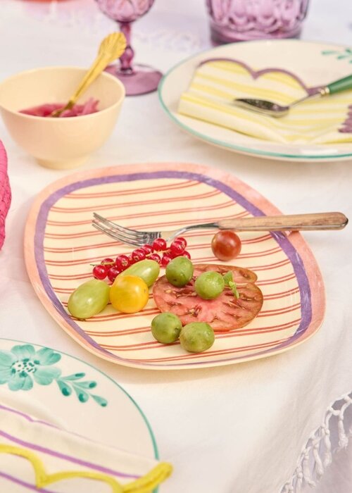 RICE Dinerbord - Stripey Love - RICE