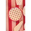 Klein Rond Bord - Favorite Hearts - Red - RICE