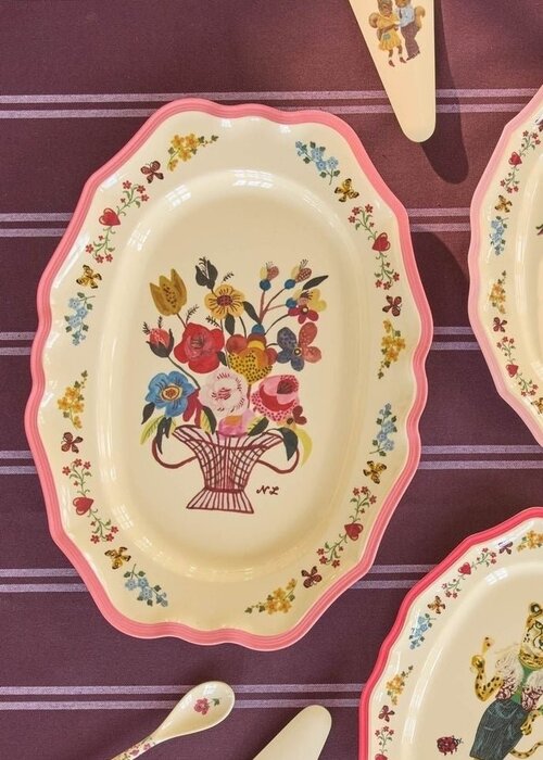 RICE Vintage Serveerschaal - Coral - Nathalie Lété Vol. 2 - RICE