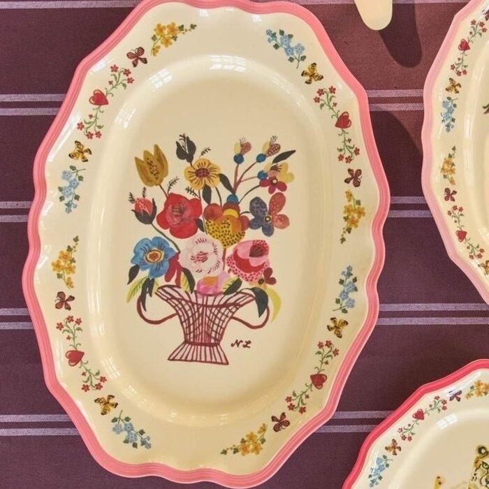 RICE Vintage Serveerschaal - Coral - Nathalie Lété Vol. 2 - RICE