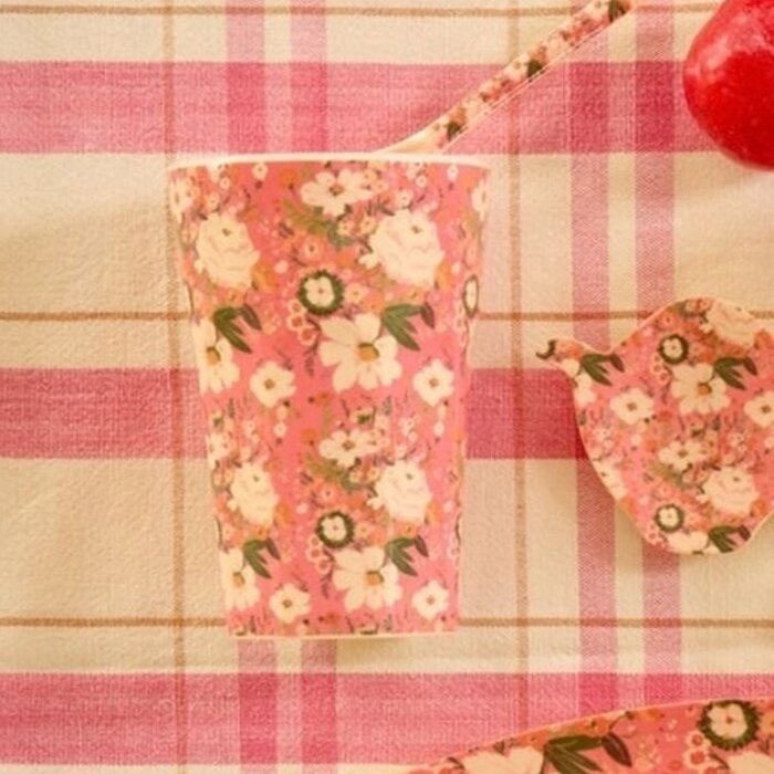 RICE Grote Beker - Allison Flower print - rice