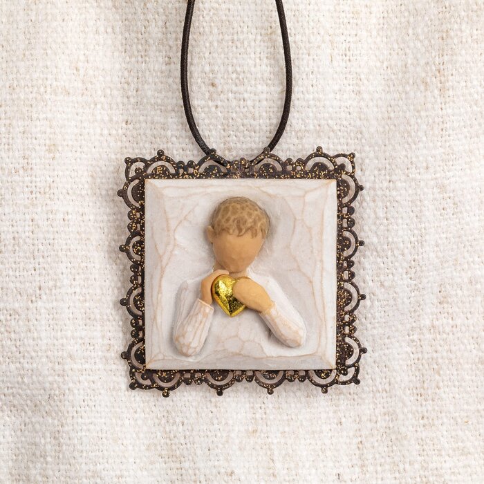 Willow Tree Heart of Gold Metal-edged Ornament (OP=OP!) - Willow Tree