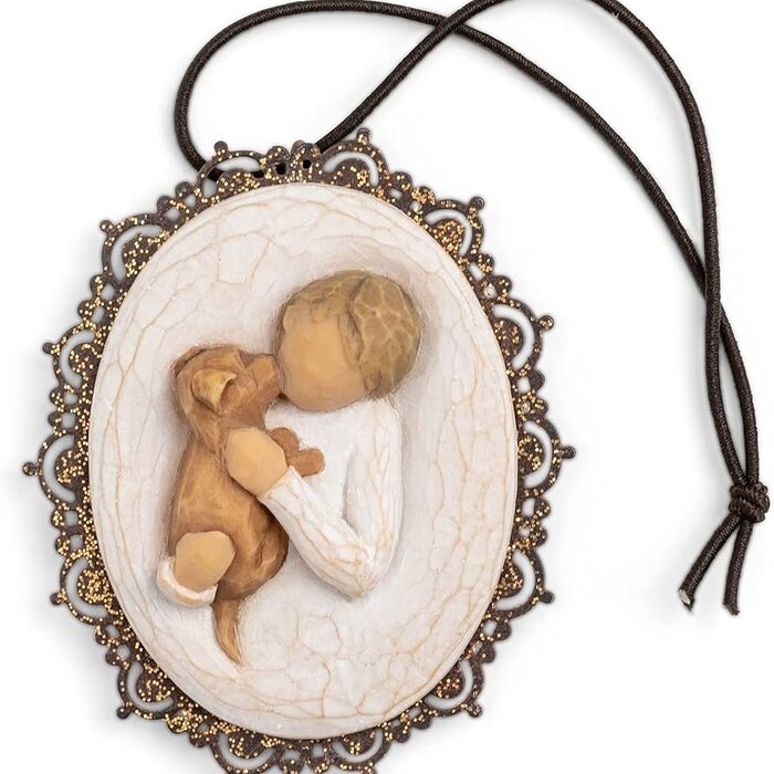 Kindness (boy) Metal-edged Ornament - Willow Tree