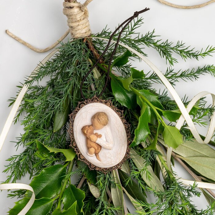 Willow Tree Kindness (boy) Metal-edged Ornament (OP=OP!) - Willow Tree