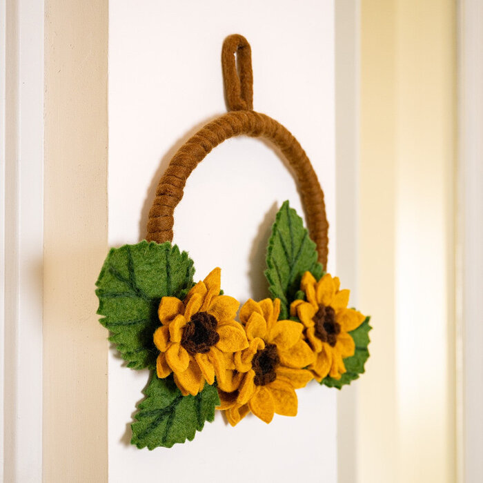 Sjaal met een Verhaal - Krans Zonnebloem XL