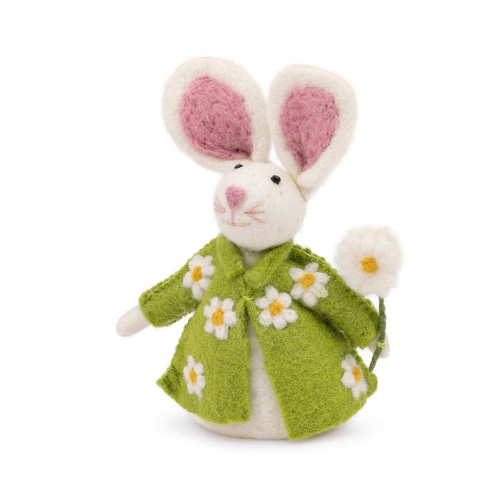 Sjaal met Verhaal - Decoratie Haas Groen met Margrietjes