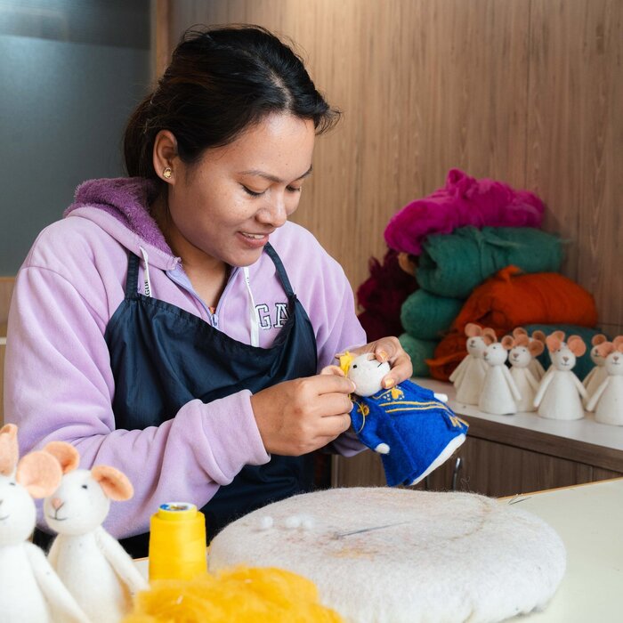 Sjaal met Verhaal - Decoratie Muis Koningin