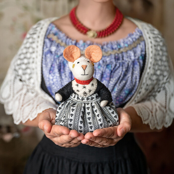 Sjaal met Verhaal - Decoratie Muis Zeeuws Muisje