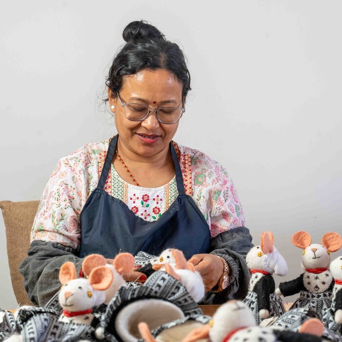 Sjaal met Verhaal - Decoratie Muis Zeeuws Muisje