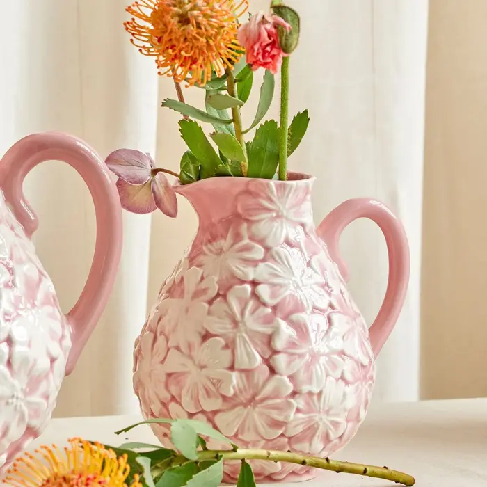 RICE Middelgroot Keramiek Kan - Zacht roze - rice