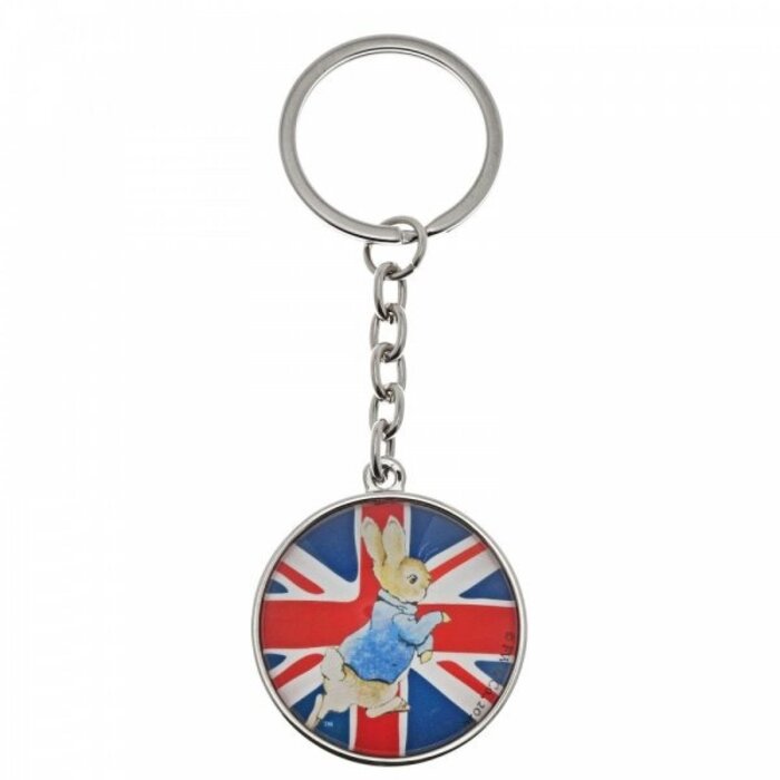 Beatrix Potter - Peter Rabbit Union Jack sleutelhanger