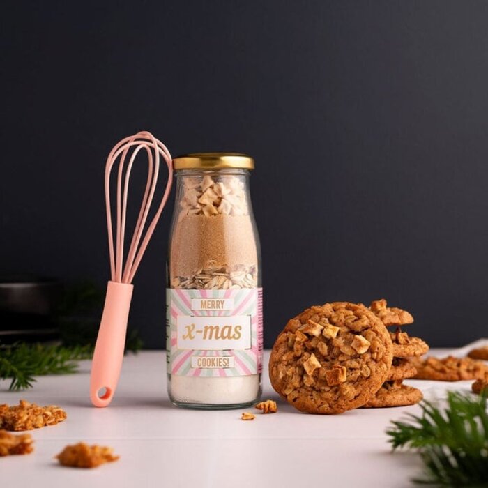 Geven is Leuker - Merry Christmas Cookies - Bakflesje met Garde