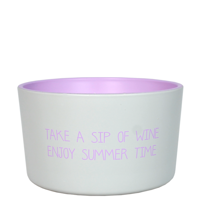 My Flame Lifestyle - Take a Sip of Wine Enjoy Summer Time - Buitenkaars