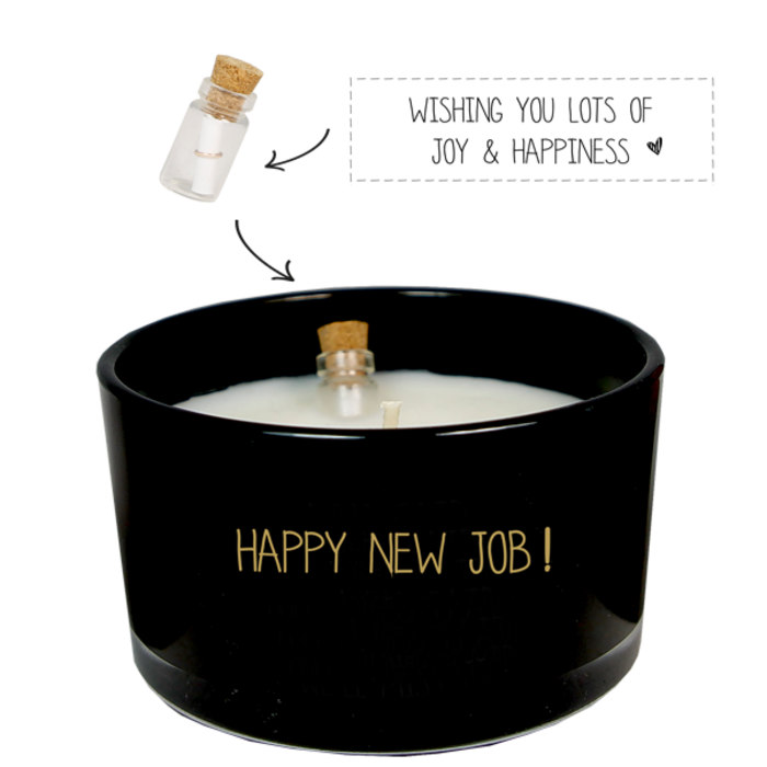 My Flame Lifestyle - Flessenpost kaars Happy New Job