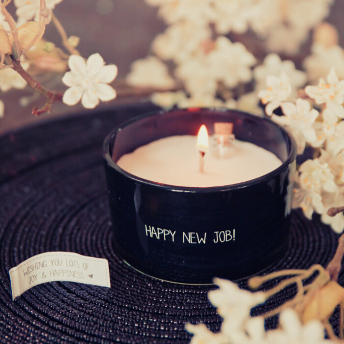 My Flame Lifestyle - Flessenpost kaars Happy New Job