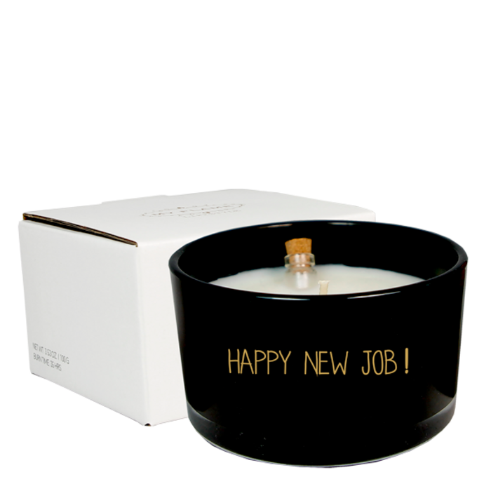 My Flame Lifestyle - Flessenpost kaars Happy New Job