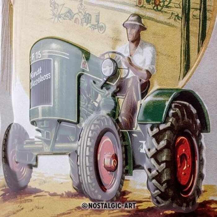 Nostalgic Art - Fendt Metalen Wandbord - Dieselross