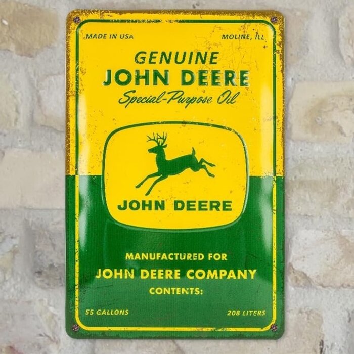 Nostalgic Art John Deere - Special Purpose Oil Tin Sign - Nostalgic Art